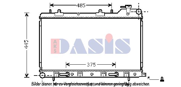 AKS DASIS Radiaator,mootorijahutus 350039N